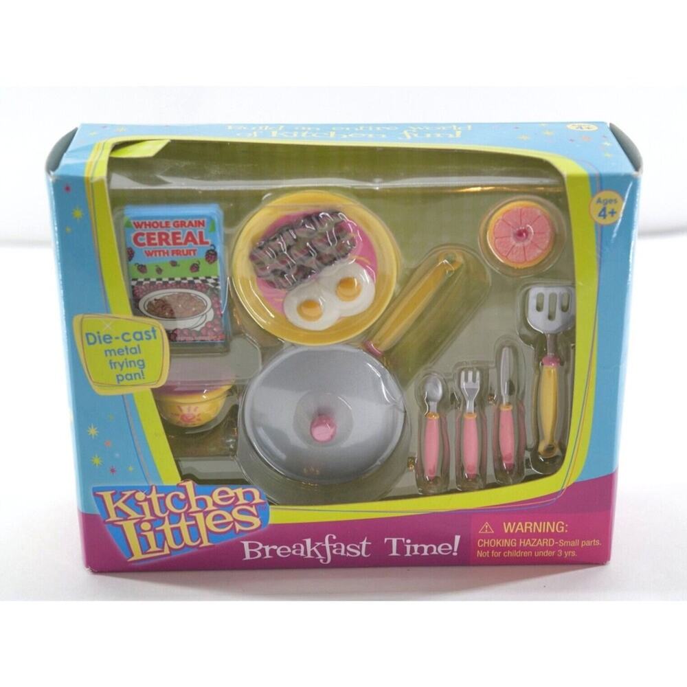 Kitchen‎ Littles "Breakfast Time" #K71108 Play Food And Accessories New!